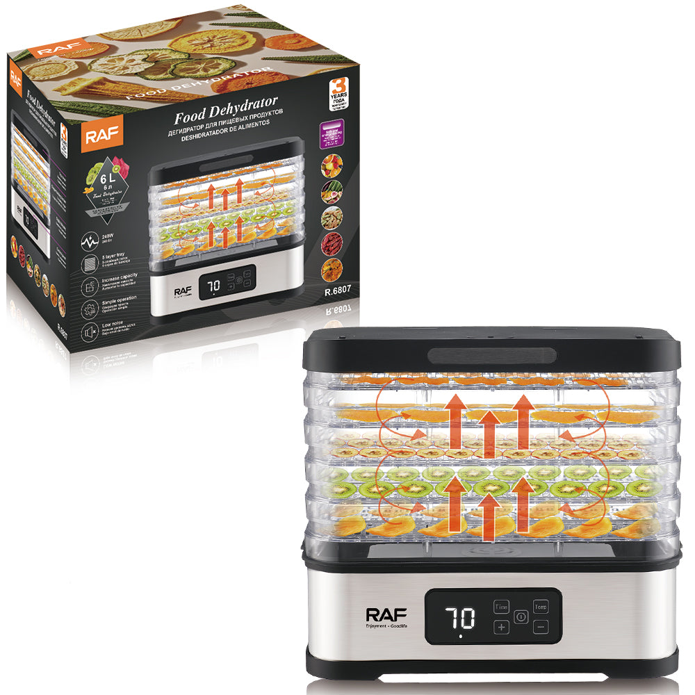 RAF 240W Electric Food Dehydrator 5-Layer Tray – Model R.6807