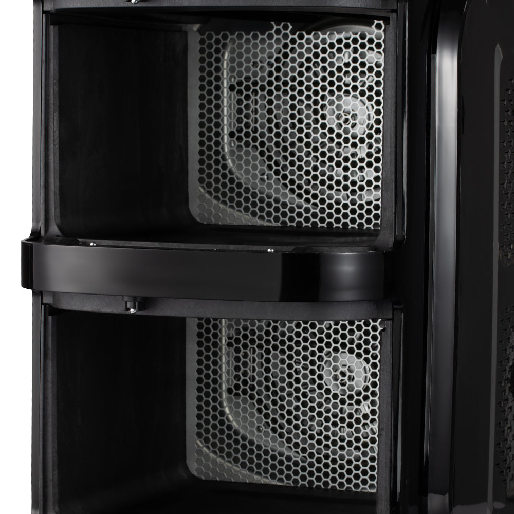 RAF 12L Dual Drawer Smart Air Fryer with Visible Windows (R.5396) – 2400W Stainless Steel Square Edition