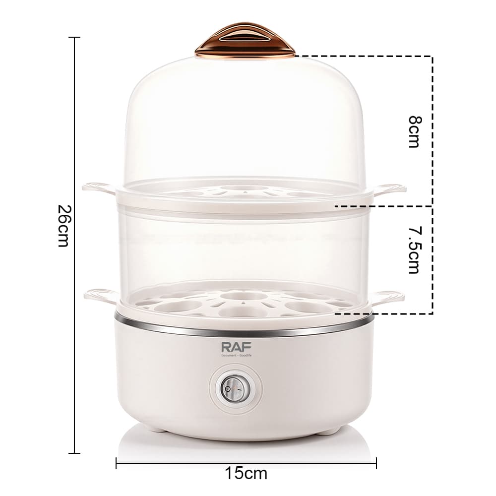 Automatic Mini Egg Cooker RAF R.0055  – Compact Electric Egg Boiler & Steamer for Home Use