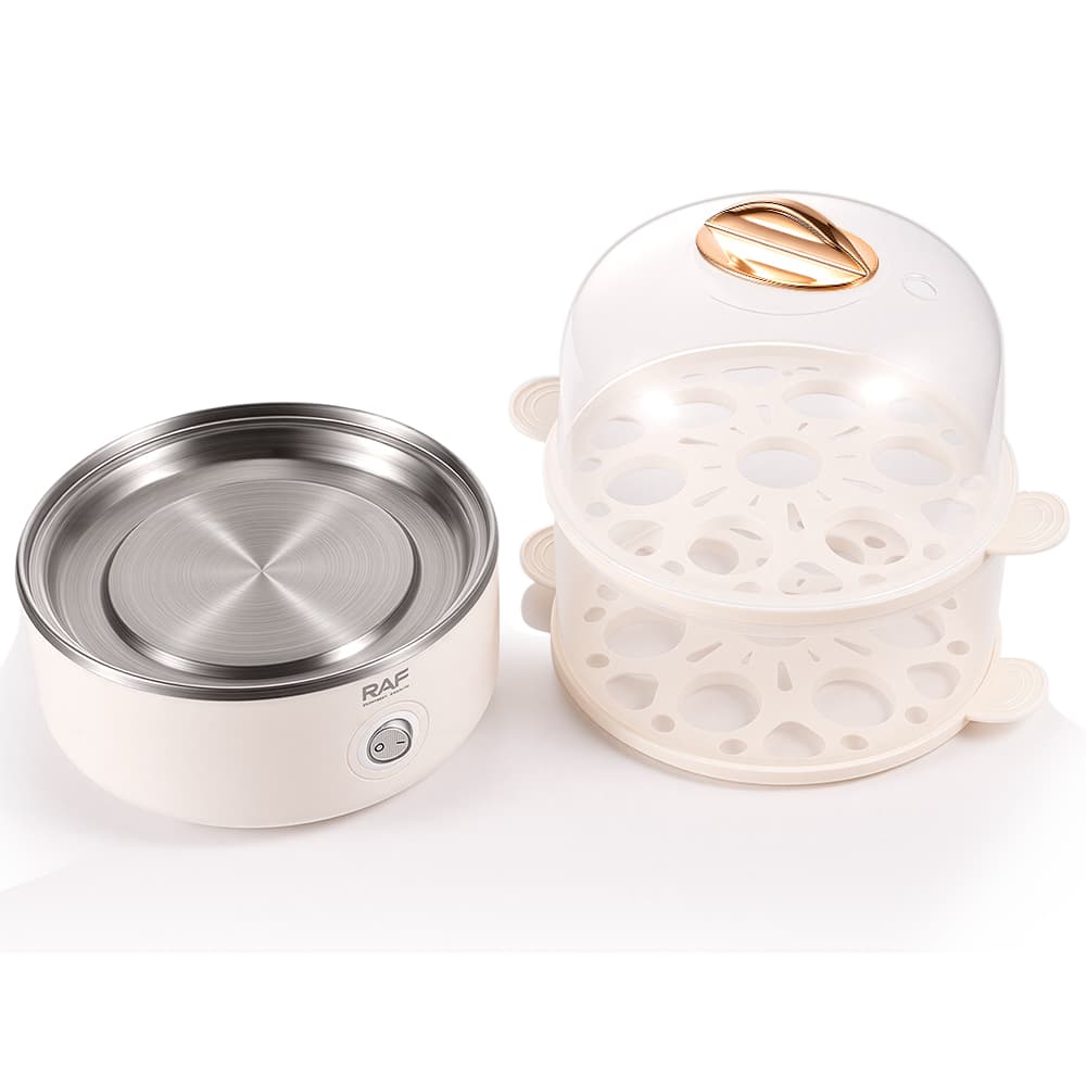 Automatic Mini Egg Cooker RAF R.0055  – Compact Electric Egg Boiler & Steamer for Home Use