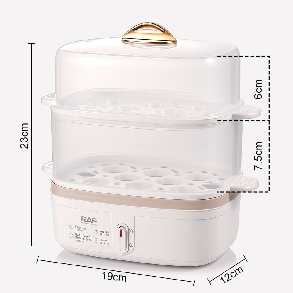 Multi-Functional Egg Cooker RAF R.0057  – Rapid Electric Egg Boiler & Steamer for Home Kitchen