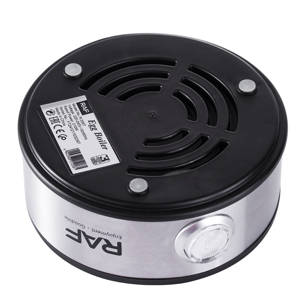 Single Layer Egg Boiler RAF R.0067  – Large Capacity Electric Egg Cooker with Auto Shut-Off & Energy Efficient 210W Heating