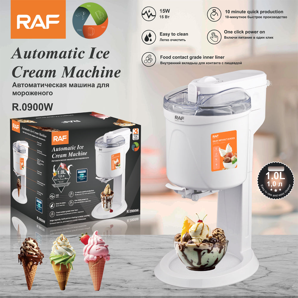 RAF Automatic Ice Cream Maker Gelato Milkshake Sorbet Machine – Model R.0900