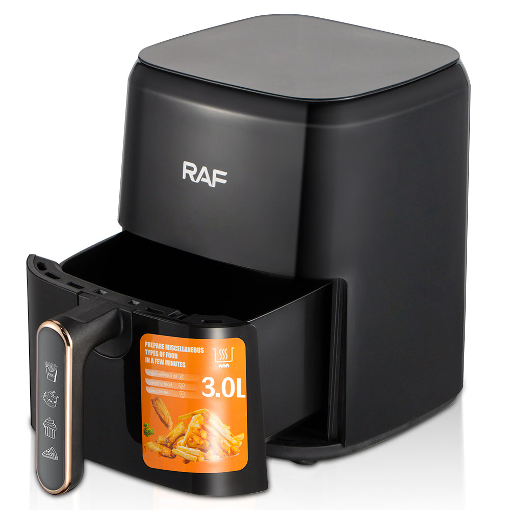 RAF 3L Compact Digital Air Fryer (R.5362) – 1300W Oil-Free Non-Stick Cooker with Smart Touch Screen