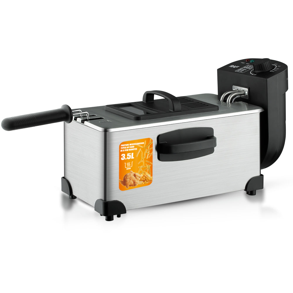 RAF 3.5L Professional Stainless Steel Deep Fryer (R.5219) – 2000W High-Power Electric Frying Machine