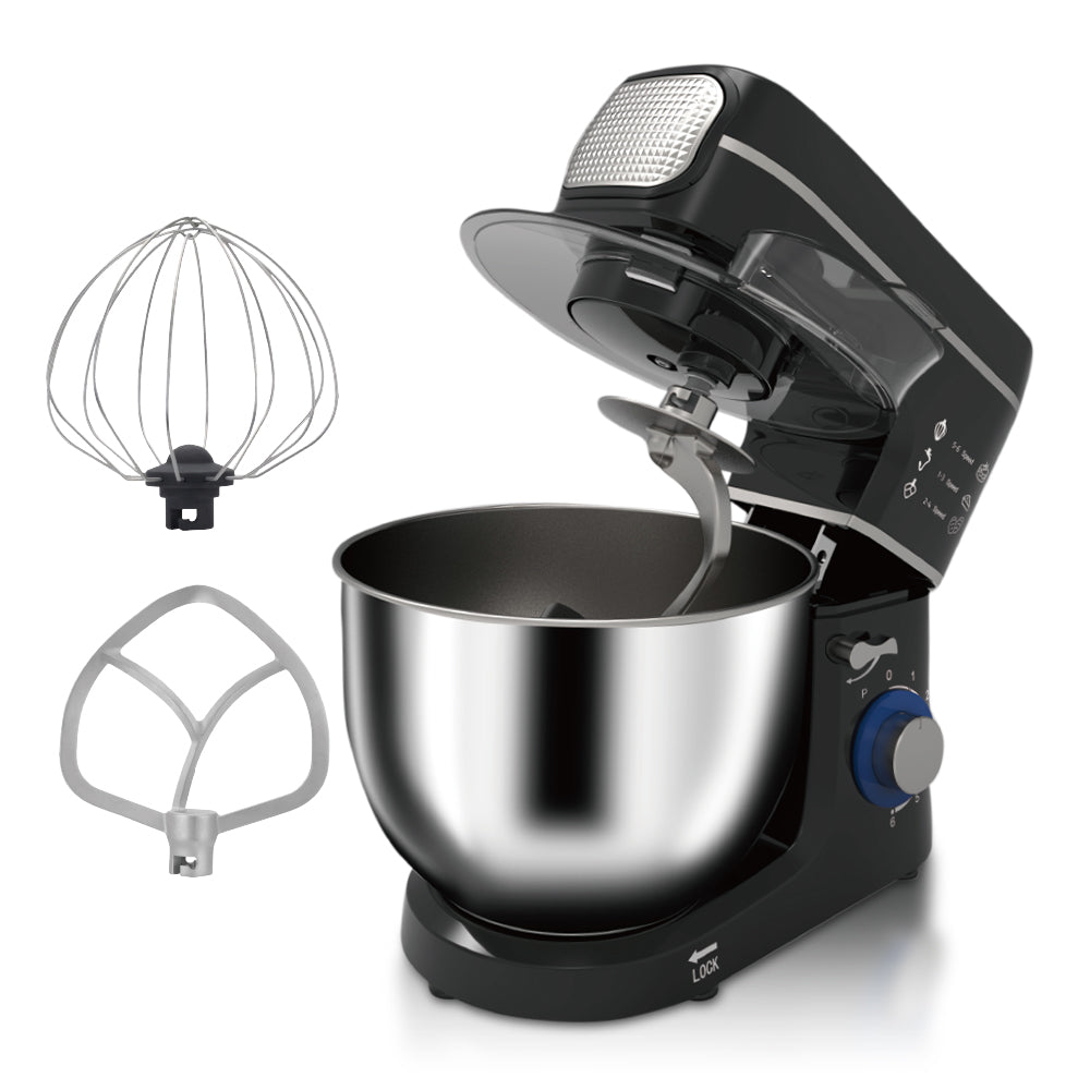 RAF R.6676 5-in-1 Professional Chef Machine – 1400W All-in-One Stand Mixer, Blender, Meat Grinder & Juicer (Large 6.8L_10L Bowl with Handle)
