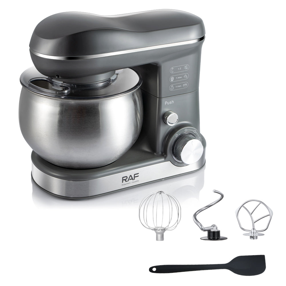 RAF R.6616 Professional Bowl-Lift Stand Mixer – 1600W Heavy-Duty 4L Dough Mixer with All-Metal Gears & Stainless Steel Bowl (Commercial Grade)