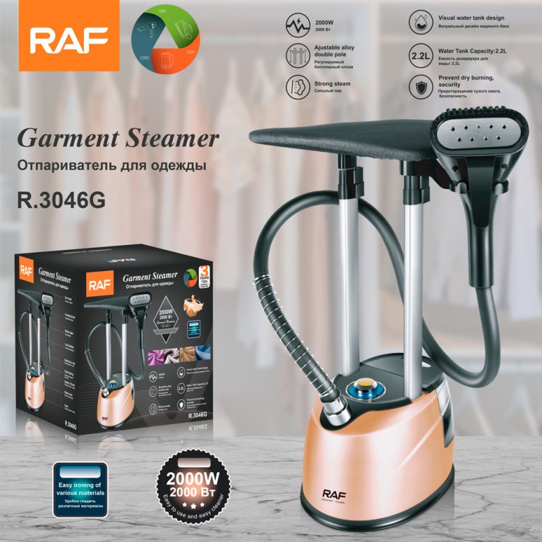 Vertical Garment Steamer RAF R.3046– Complete Steam Iron Station with Ironing Board