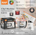 Smart Electric Stand Mixer RAF R.6611 – 4L Die-Cast Body Professional Chef Machine (Spiral Dough Hook, Meat Grinder & Blender Compatible)