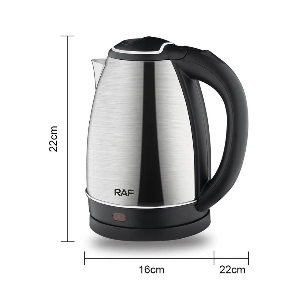 RAF R.7816 2.0L Heavy Duty Electric Kettle – High-Quality Stainless Steel Fast Boil Tea Maker with BPA-Free Interior