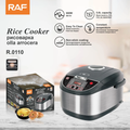 RAF R.0110 5L Electric Rice Cooker 900W – Large Capacity Digital Multicooker, Non-Stick Pot, Keep Warm