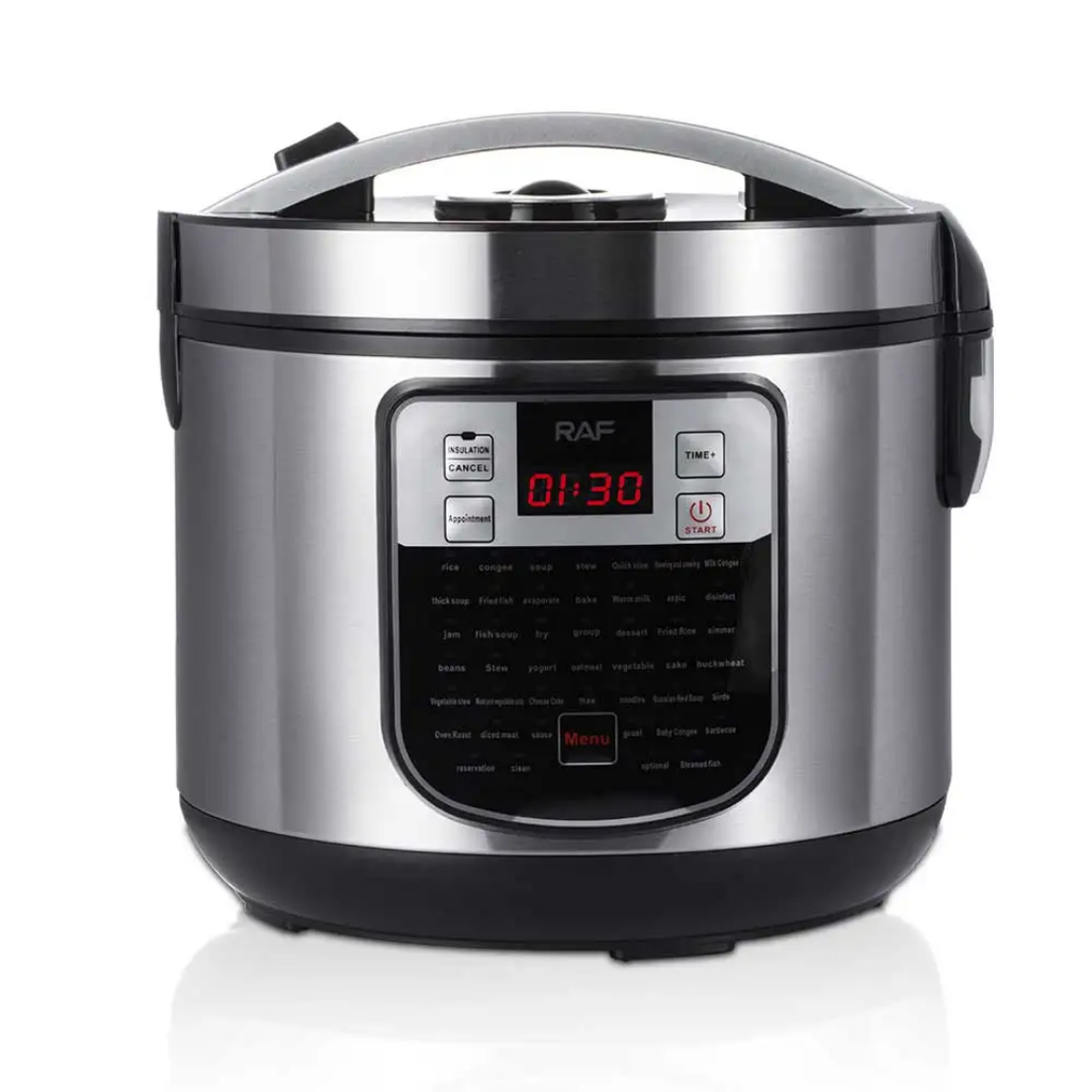 RAF R.0111 5L Electric Rice Cooker 900W – Smart Digital Multicooker, Keep Warm, Multi-Function