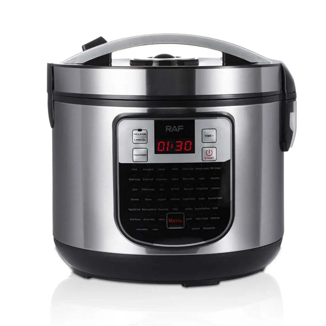 RAF R.0111 5L Electric Rice Cooker 900W – Smart Digital Multicooker, Keep Warm, Multi-Function