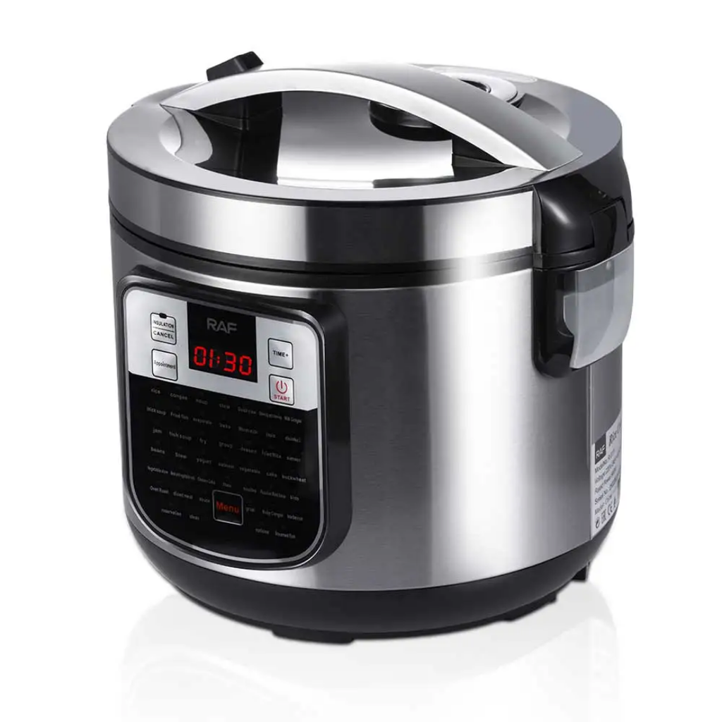 RAF R.0111 5L Electric Rice Cooker 900W – Smart Digital Multicooker, Keep Warm, Multi-Function