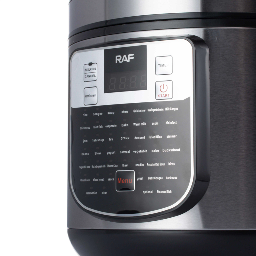 RAF R.0111 5L Electric Rice Cooker 900W – Smart Digital Multicooker, Keep Warm, Multi-Function