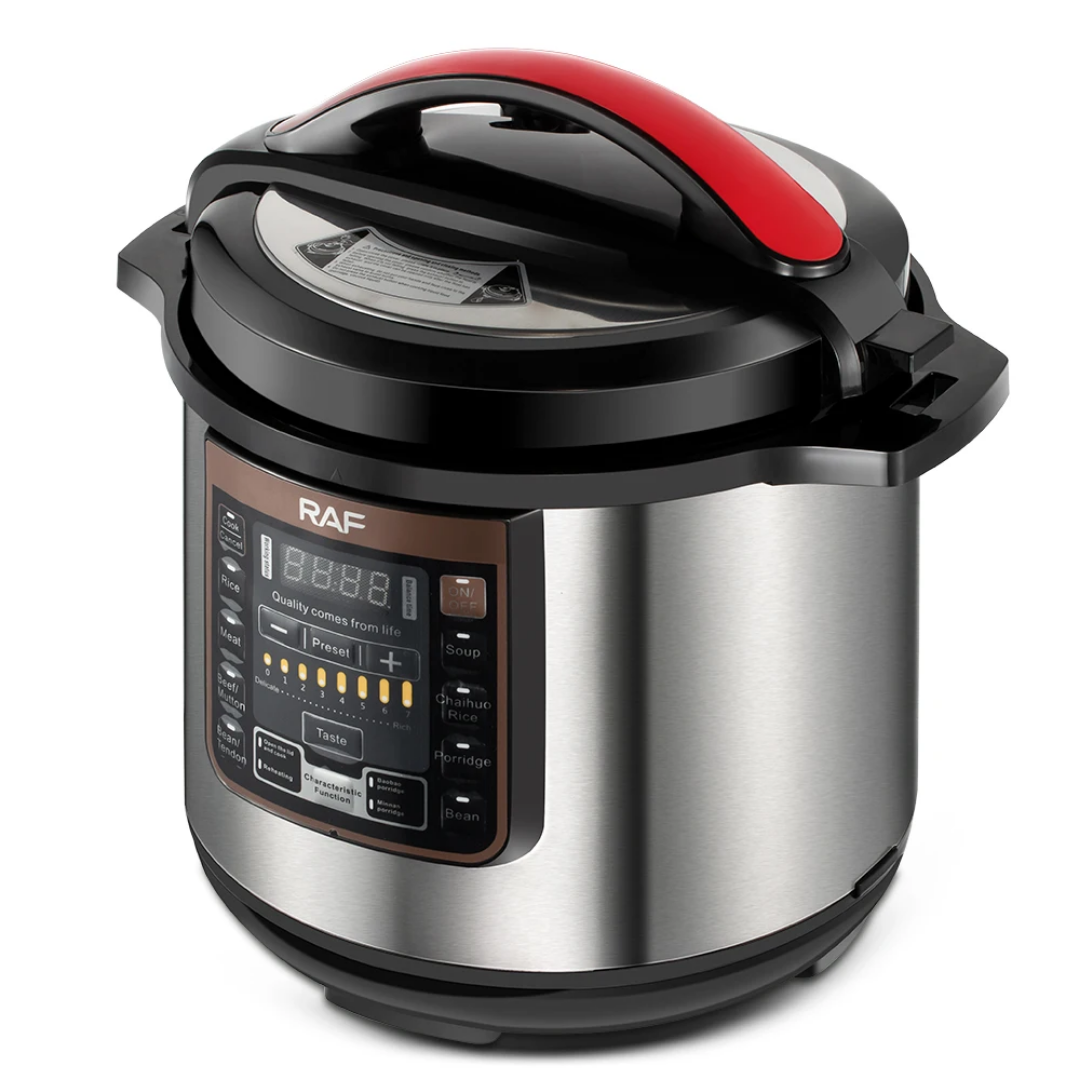 RAF R.181 8L Electric Pressure Cooker 1350W – Smart Programmable Multicooker, Non-Stick Pot, Fast Cooking