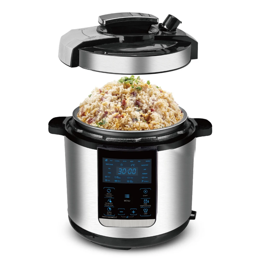 RAF R.173 6L Smart Electric Rice Cooker 1000W – Programmable Digital Multicooker, Non-Stick Pot