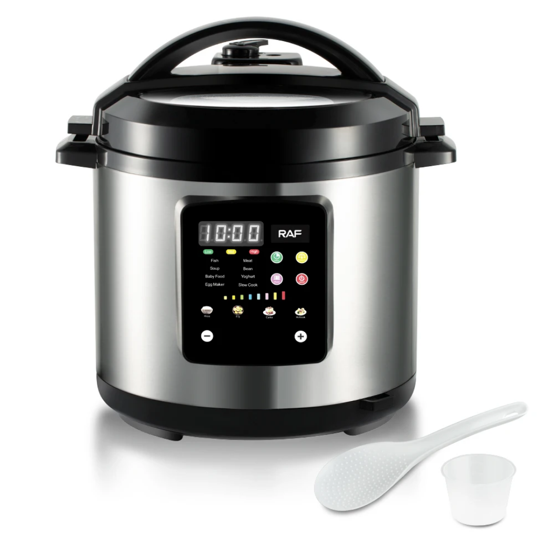 RAF R.172 6L Smart Electric Rice Cooker 220V – Programmable Slow & Pressure Cooker, Non-Stick Pot
