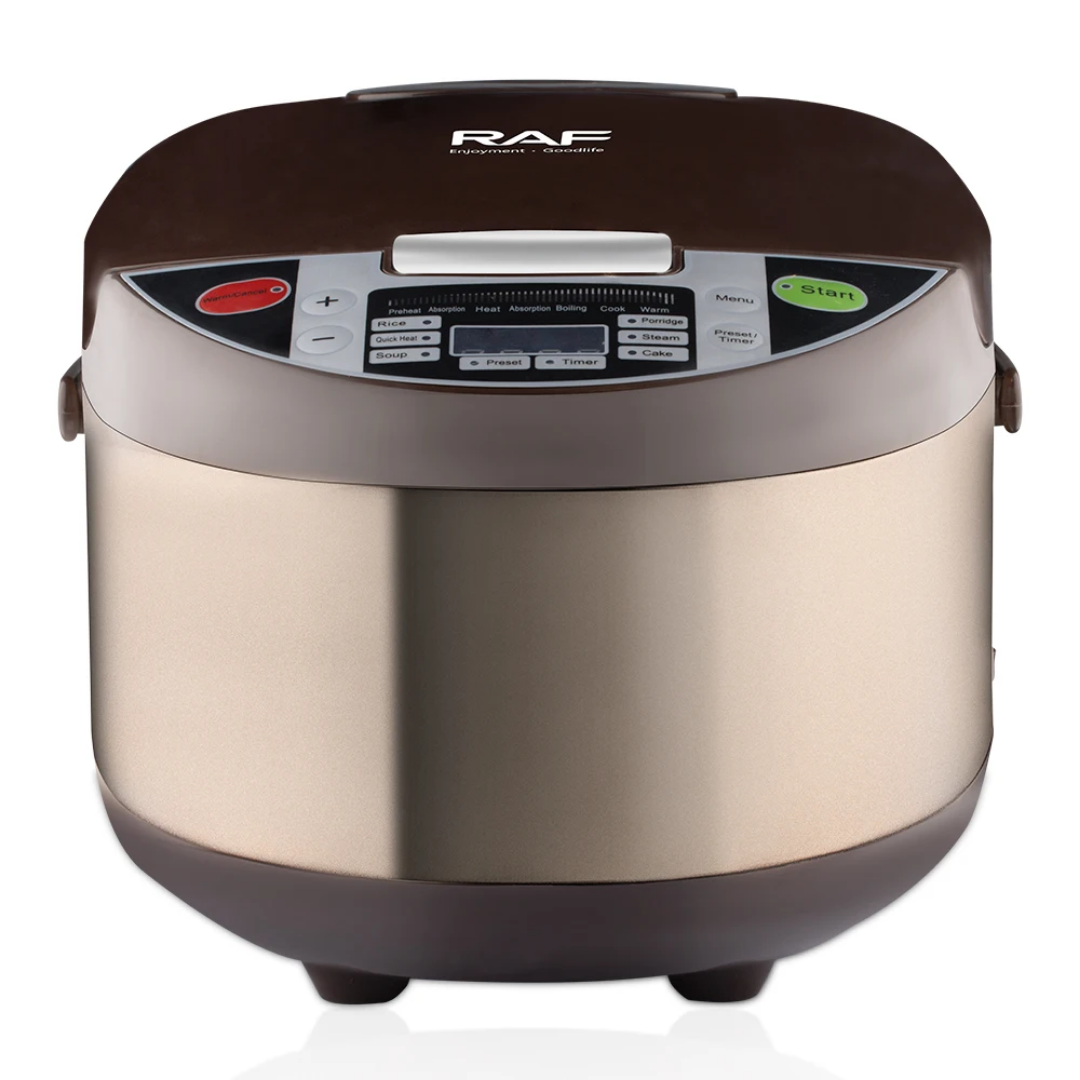 RAF R.167 Electric Rice Cooker 700W – Smart Programmable Pressure & Slow Cooker, 13 Programs