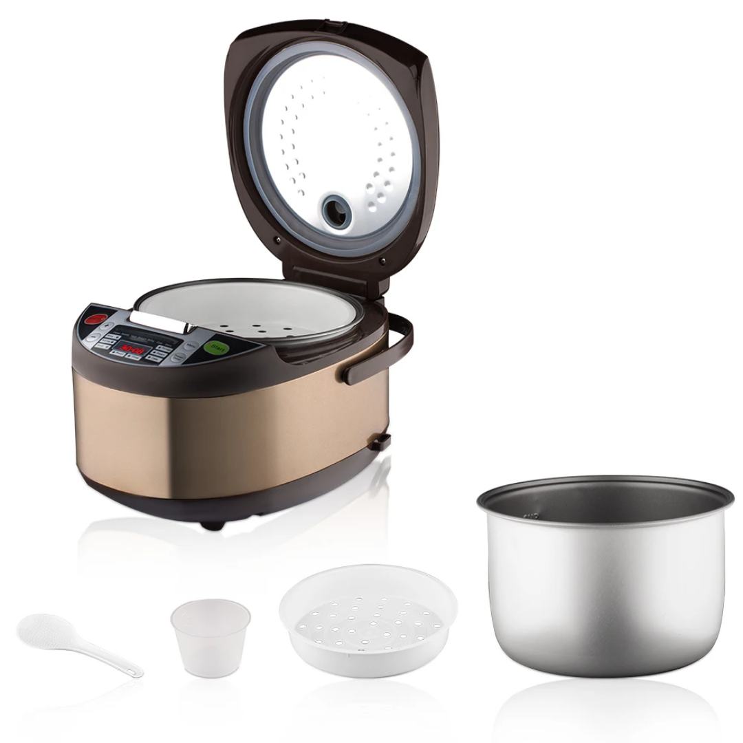 RAF R.167 Electric Rice Cooker 700W – Smart Programmable Pressure & Slow Cooker, 13 Programs