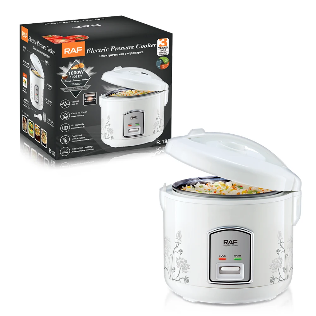 RAF R.180 5L Smart Electric Rice Cooker – Programmable Pressure & Slow Cooker, Non-Stick Pot