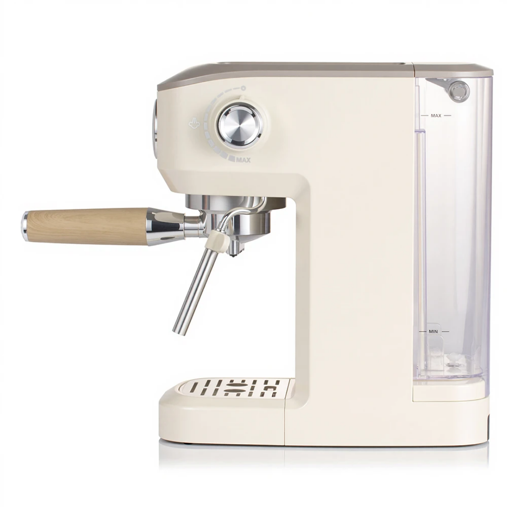 RAF R.0201 Espresso Coffee Machine – 19 Bar Semi-Automatic Coffee Maker with Steam Wand (1.2L)
