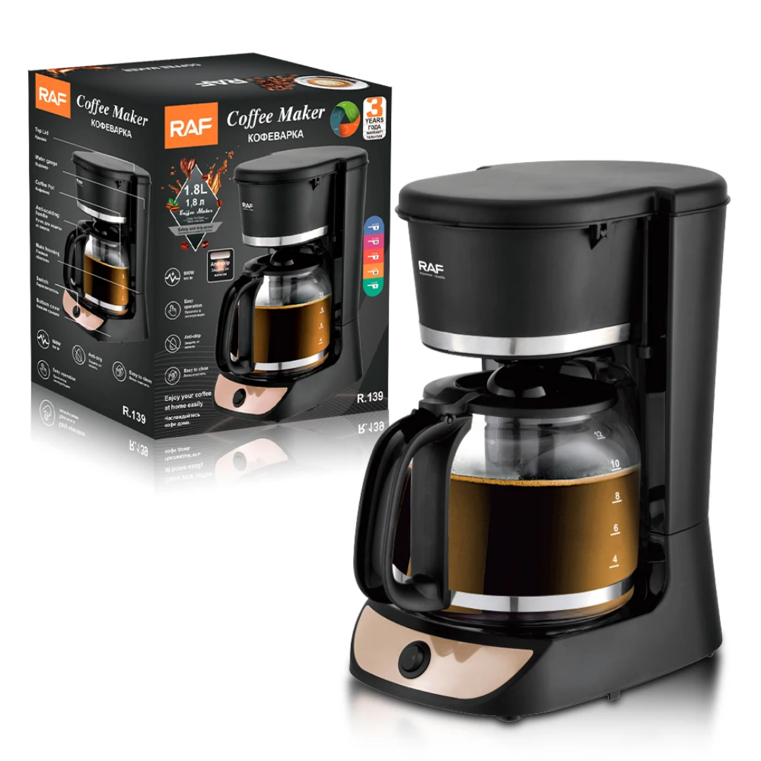 Automatic Coffee Machine RAF R.139 -  Smart Electric Coffee Maker with Precision Temperature Control