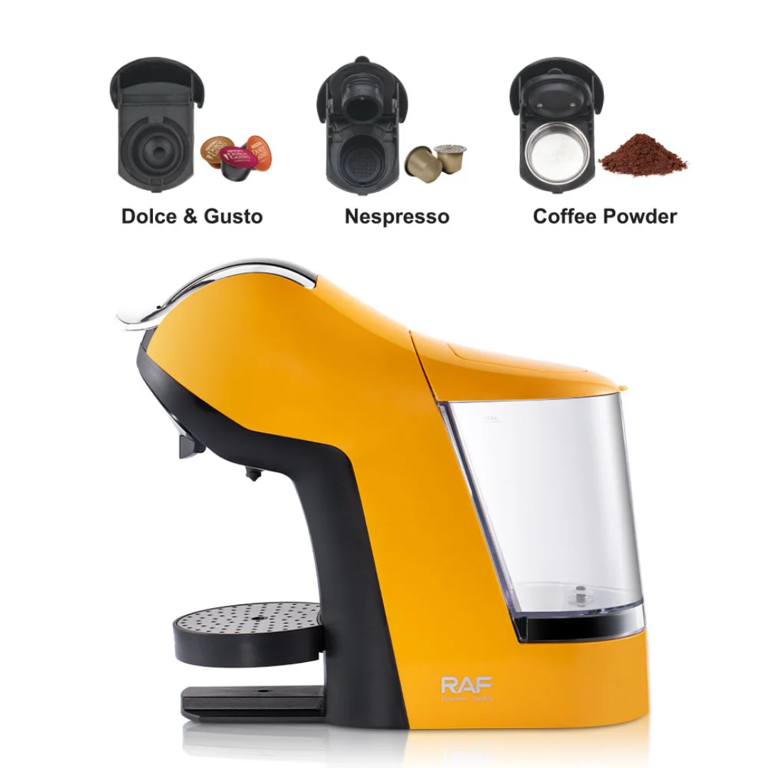 Capsule Coffee Maker RAF R.1950 – Italian Style Espresso Machine with 1400W Fast Brewing System