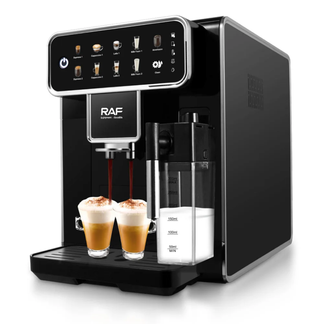 Smart Automatic Bean-to-Cup Coffee Maker RAF R.118 – Built-In Grinder with Programmable Brewing System