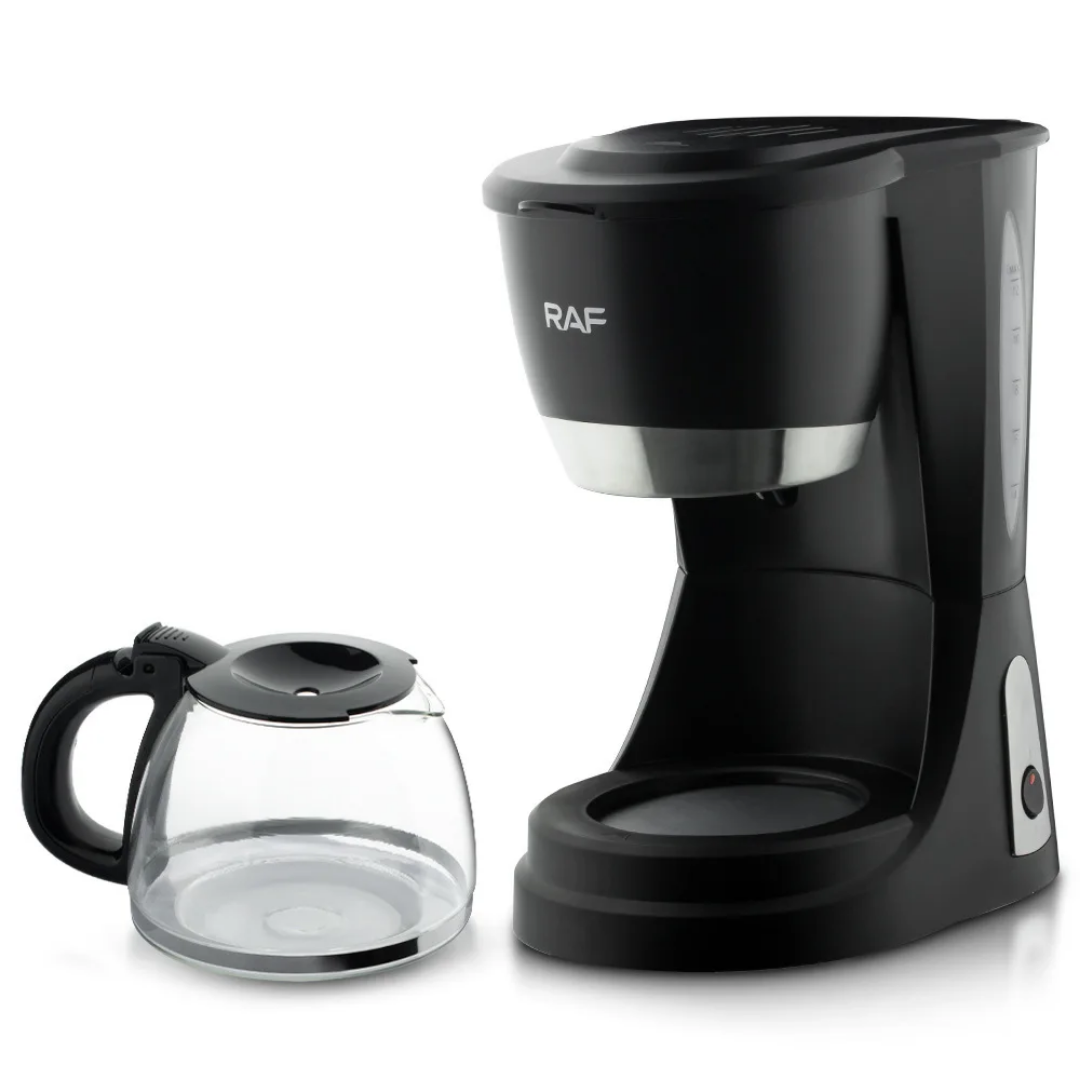 RAF R.122 Filter Coffee Machine – 1.25L Glass Coffee & Tea Maker with Easy Clean Design