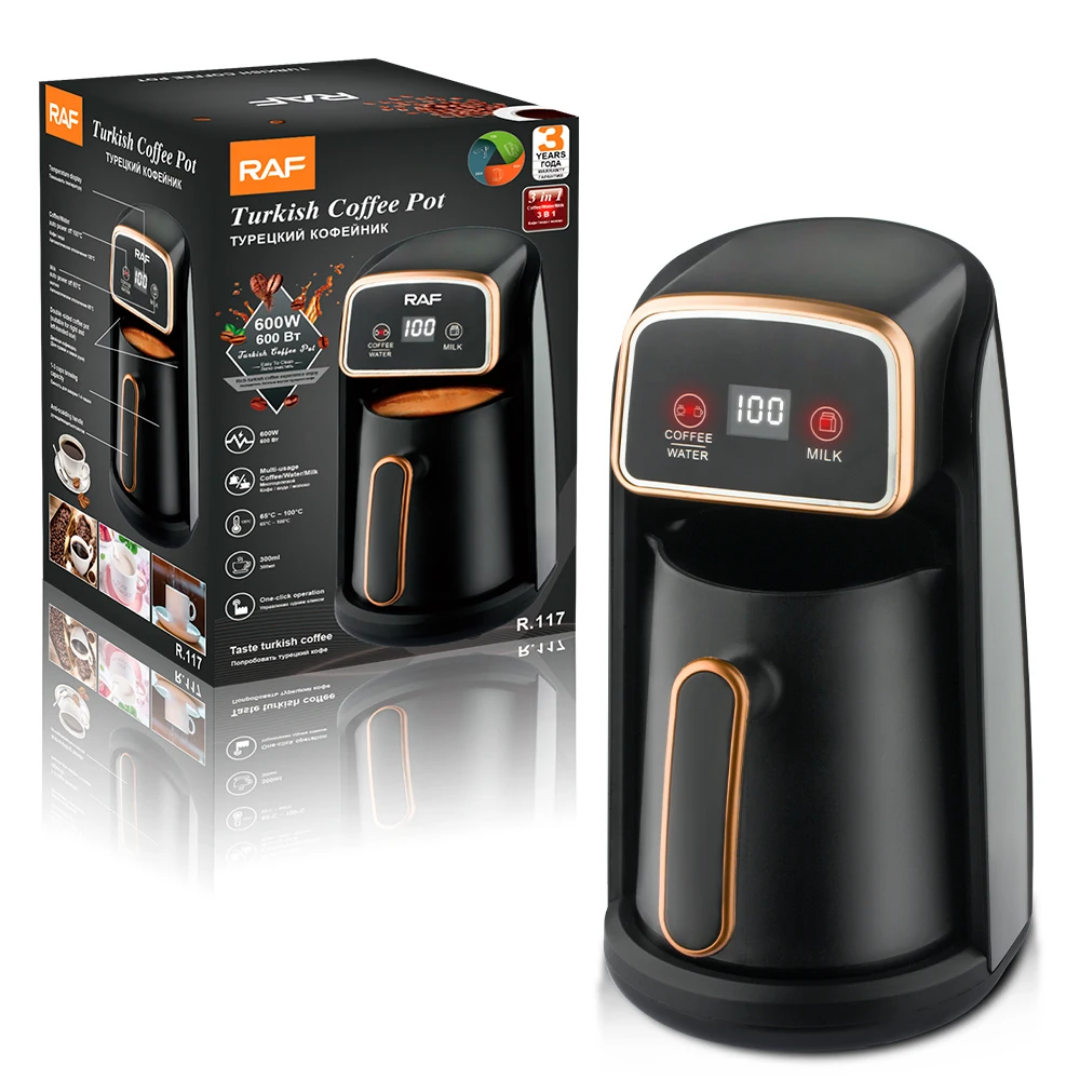 Turkish Coffee Machine RAF R.117– 3-in-1 Electric Coffee Maker (0.3L)