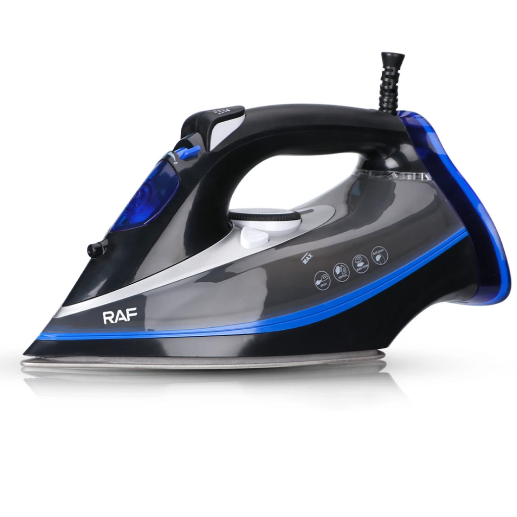 Electric Steam Iron. RAF R.1215 – 2200W Electric Flat Iron with Self-Cleaning System and Powerful Steam Burst