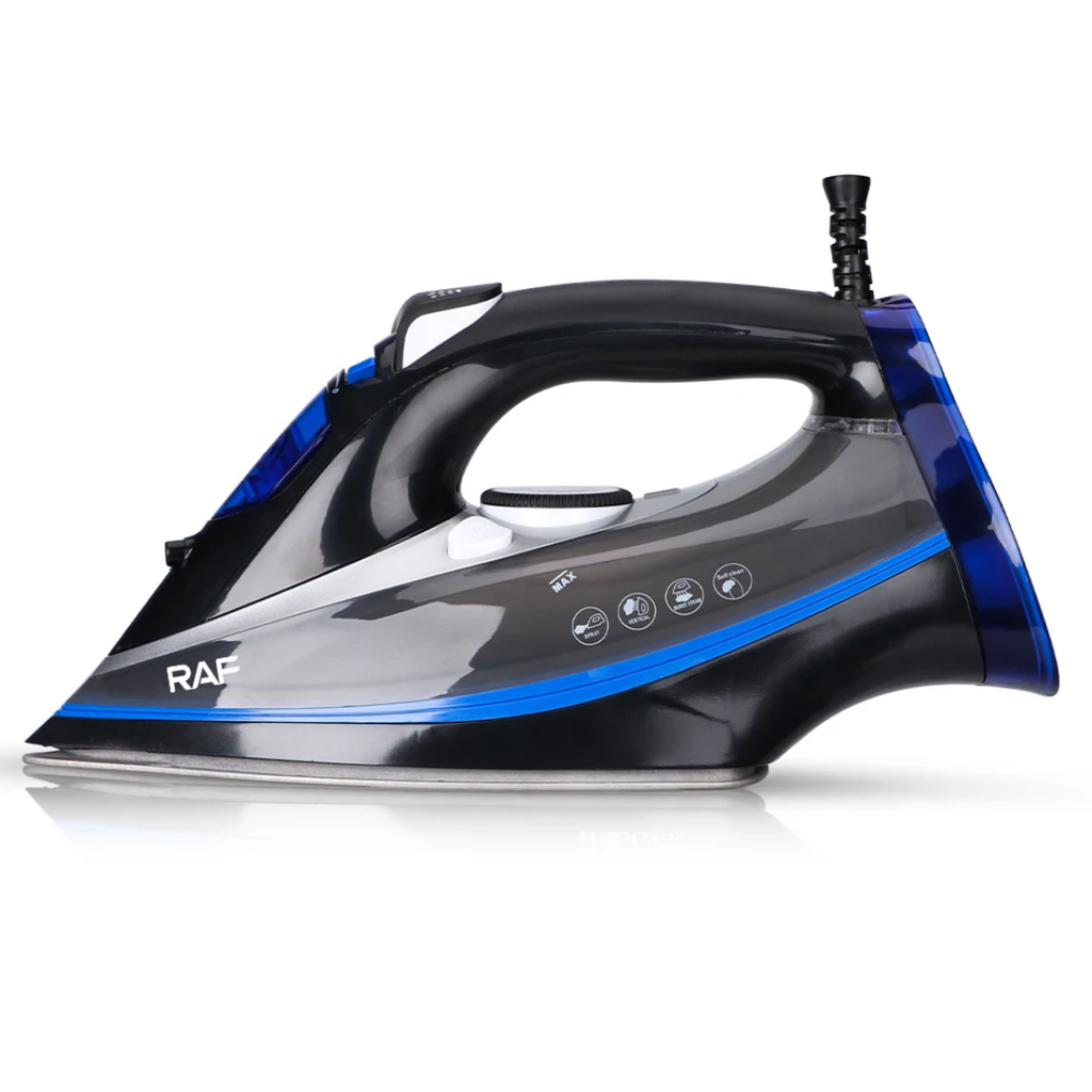 Electric Steam Iron. RAF R.1215 – 2200W Electric Flat Iron with Self-Cleaning System and Powerful Steam Burst