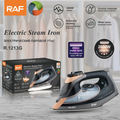 Electric Steam Iron. RAF R.1213 Professional Steam Iron – 2400W Electric Clothes Iron with Ceramic Soleplate and Self-Cleaning Function