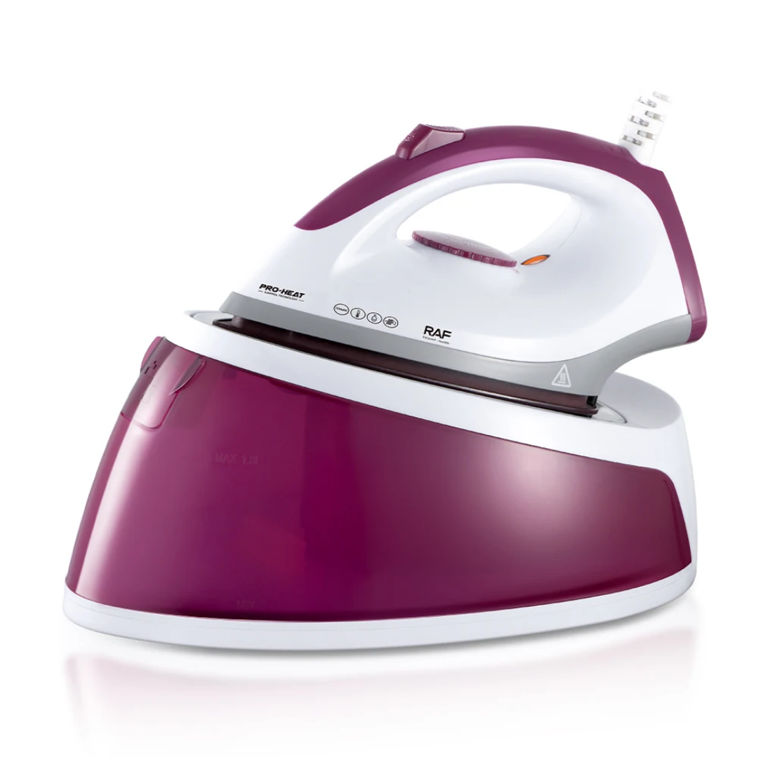 Electric Steam Iron. RAF R.1355 Steam Iron Station – 2200W Boiler Steam Iron with 1.8L Water Tank and Ceramic Soleplate