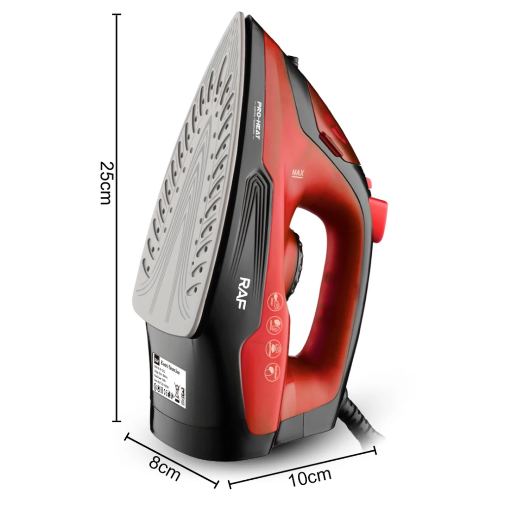 Electric Steam Iron RAF R.1275 Handheld Garment Steamer – 1400W Portable Steam Iron with Anti-Drip Protection