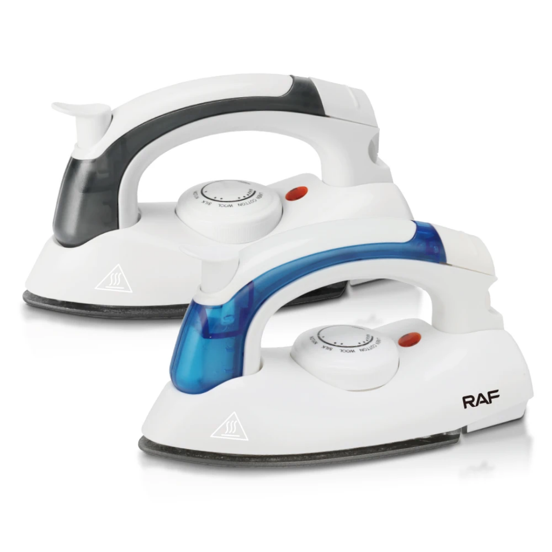Electric Travel Steam Iron RAF R.1266 Portable Foldable Travel Steam Iron – 800W Compact Electric Iron with Ceramic Soleplate