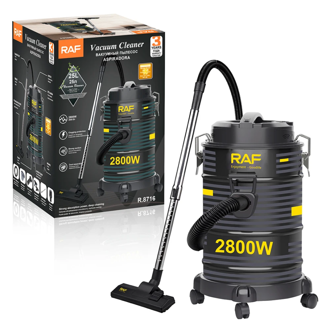 Drum Vacuum Cleaner RAF R.8715- 2100W High Power 21L Wet & Dry Cleaning Machine