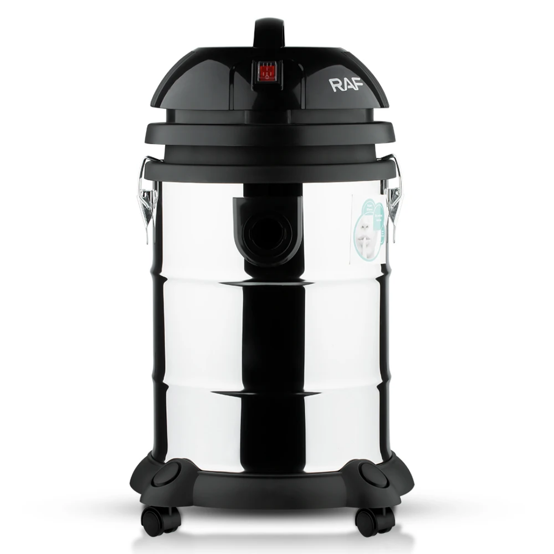 Portable Drum Vacuum Cleaner RAF R.8706- 1400W Handheld Barrel Cleaning Machine with 30L Capacity