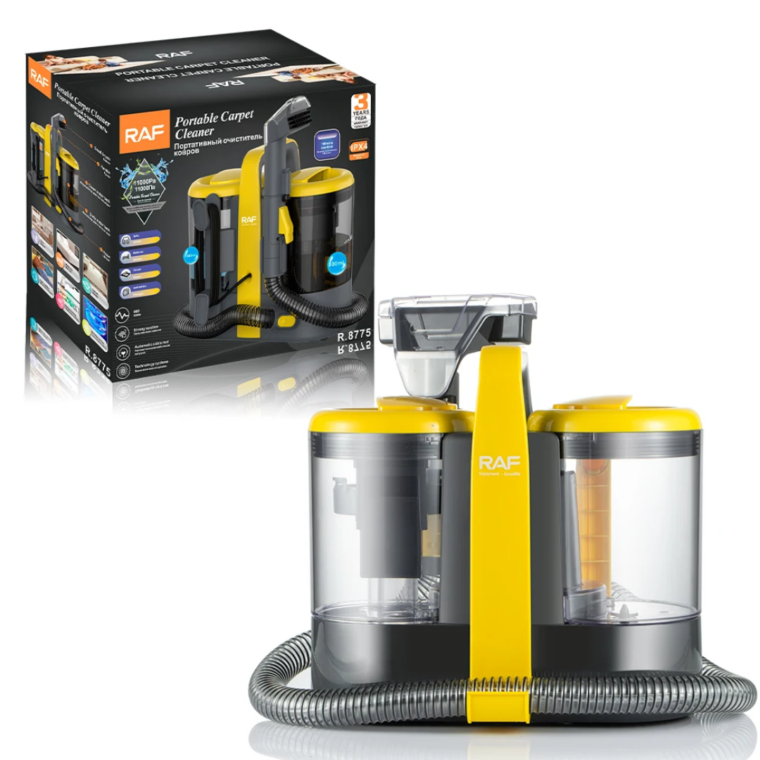 Portable RAF R.8775 Upright Carpet & Upholstery Steam Cleaner – Wet & Dry Vacuum for Carpets, Cars & Sofas