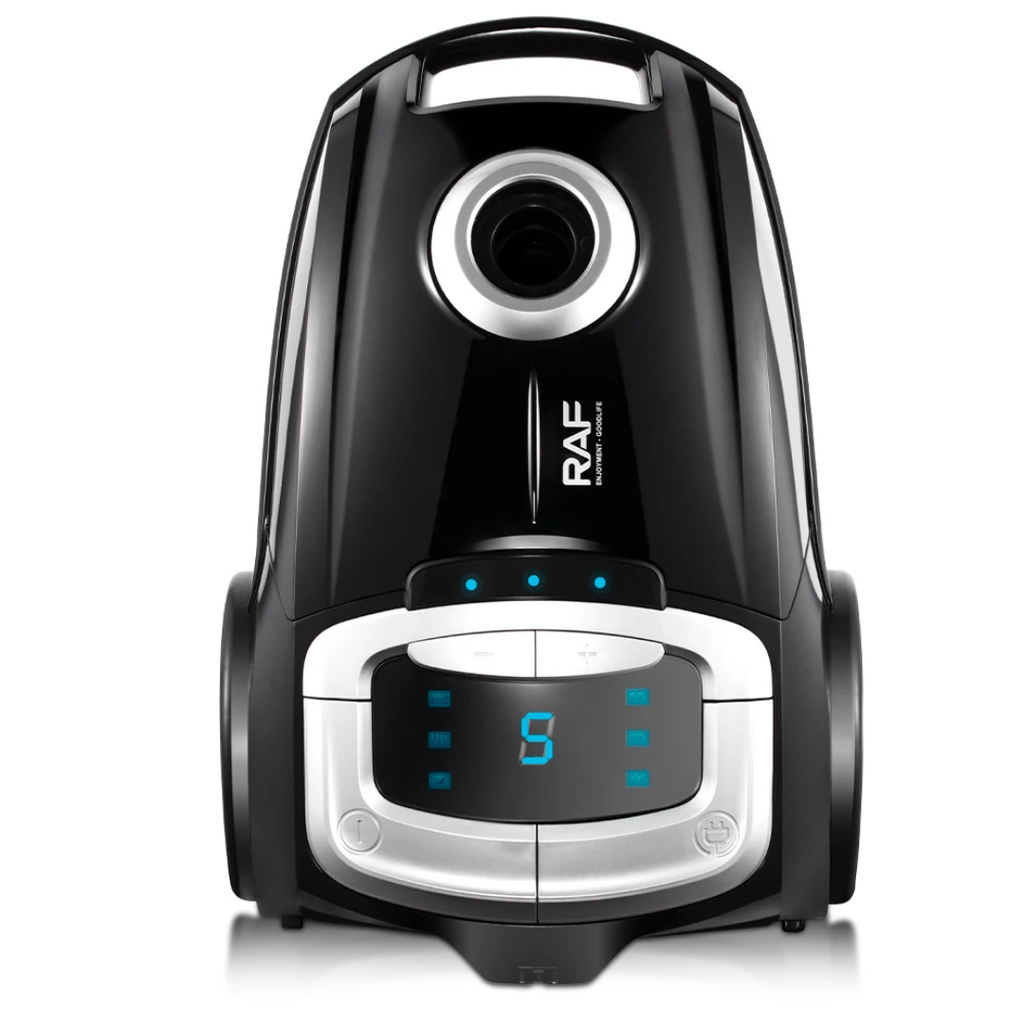 Canister Vacuum Cleaner RAF R.8755 – 2000W Bagged Vacuum with HEPA Filtration and LED Display