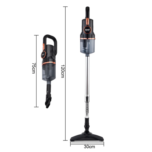 Cordless Stick Vacuum Cleaner – 2-in-1 RAF R.8759 Handheld Vacuum with HEPA Filter for Home Cleaning