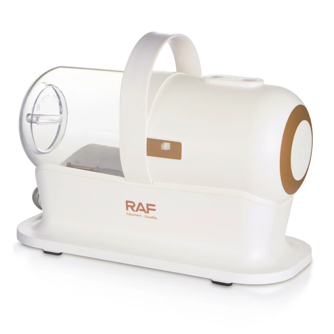 Pet Grooming Vacuum Cleaner RAF R.8762 - 1400W Low Noise Pet Hair Trimmer & Strong Suction Cleaning Kit