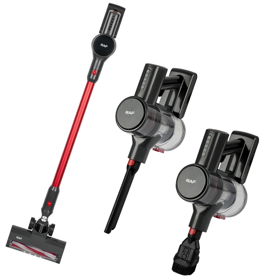 3-in-1 Handheld Upright Vacuum Cleaner RAF R.8675 - Cordless Stick Vacuum with HEPA Filter & LED Brush