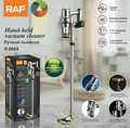 RAF R.8665 Handheld Vacuum Cleaner – 400W Low Noise Vacuum with 5-Layer Filtration System