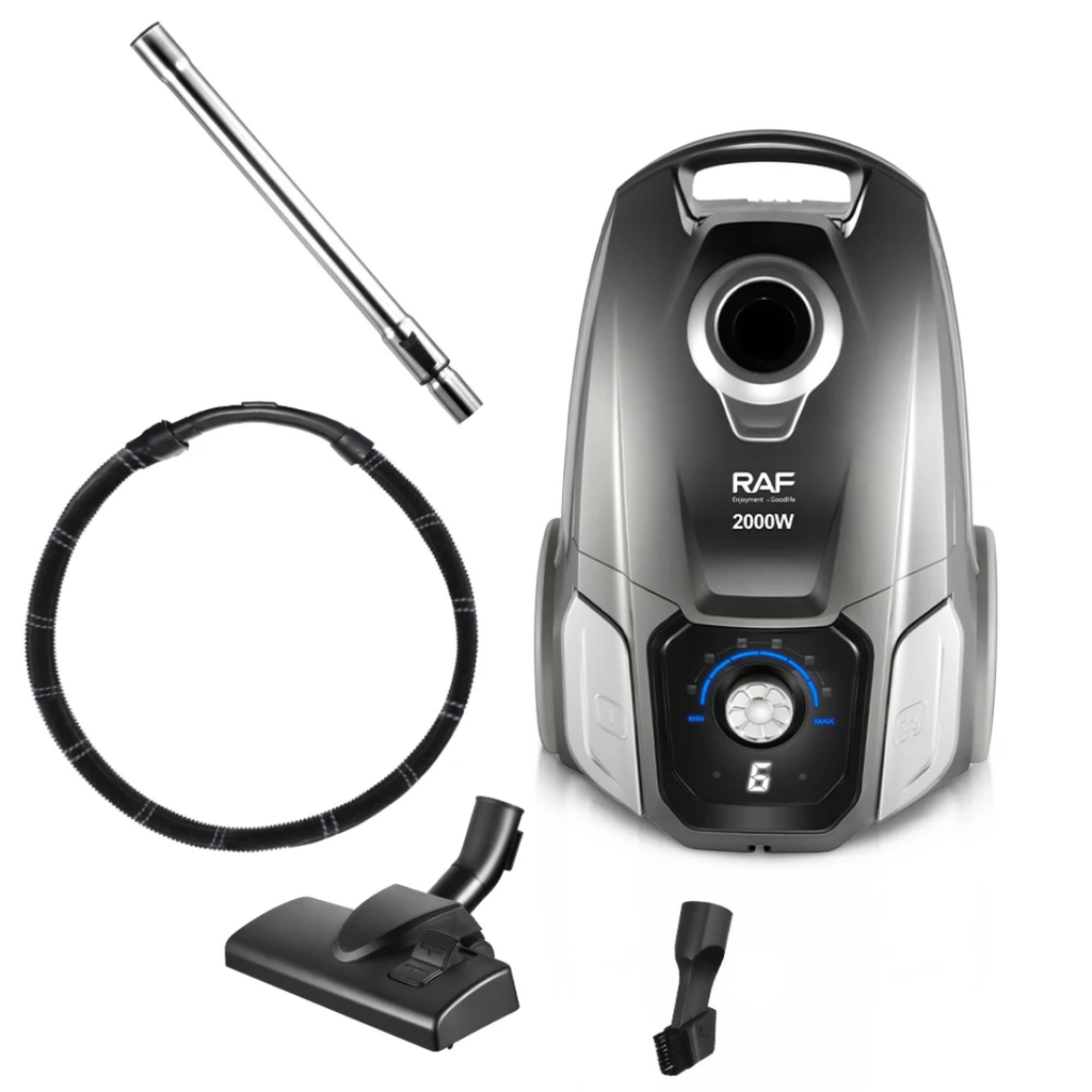 Canister Vacuum CleanerRAF R.8679 – 2000W High Power Vacuum with LED Display & Auto Cord Rewind