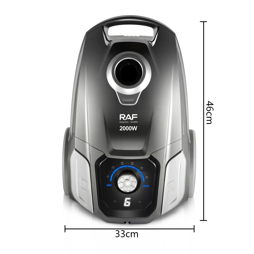 Canister Vacuum CleanerRAF R.8679 – 2000W High Power Vacuum with LED Display & Auto Cord Rewind