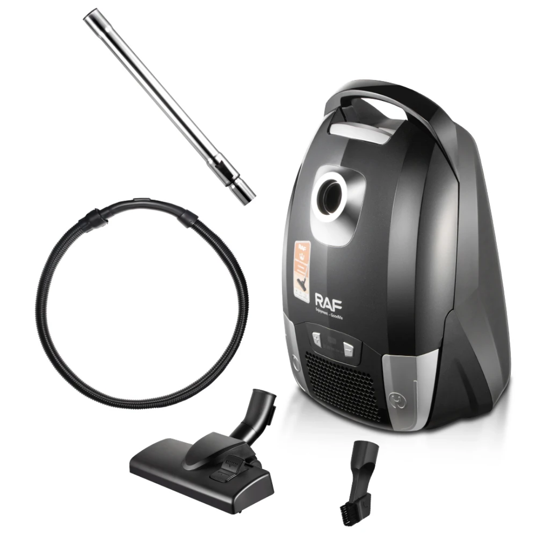 RAF R.8702 Bagged Electric Vacuum Cleaner – 1700W Strong Suction Canister Vacuum with Multi-Filter System