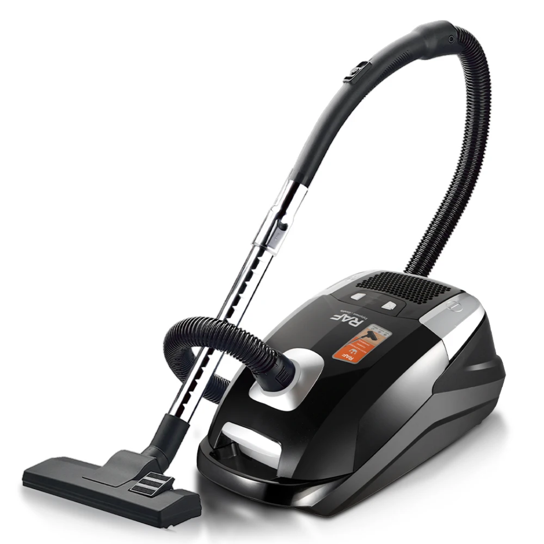 RAF R.8702 Bagged Electric Vacuum Cleaner – 1700W Strong Suction Canister Vacuum with Multi-Filter System