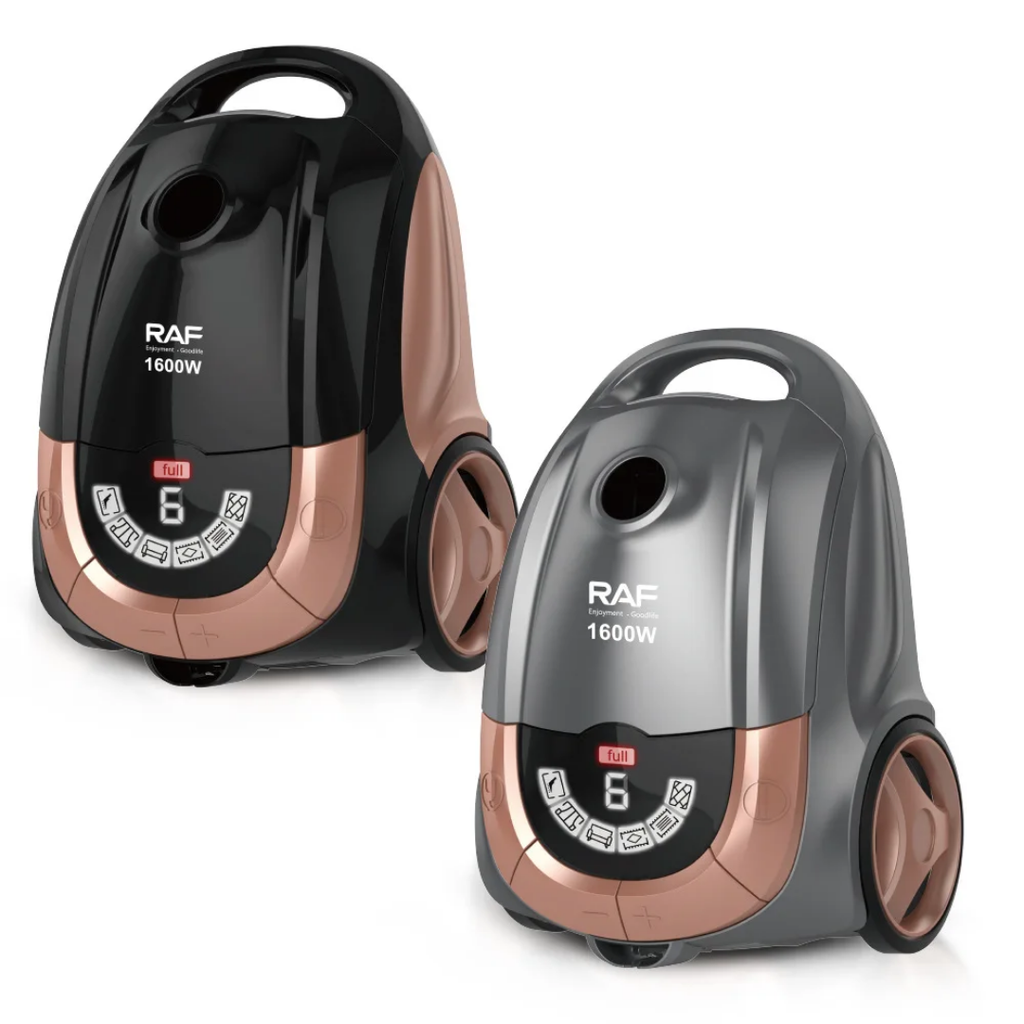 RAF R.8681 Vacuum Cleaner – 1600W Strong Suction Canister Vacuum with LED Display